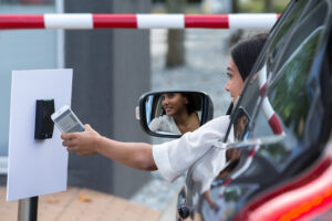 Ramp barrier access reading