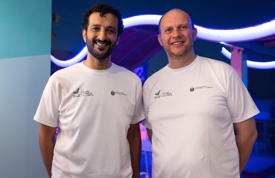 From left to right - H.E. Abdulla Bin Touq Al Marri, Minister of Economy and Tourism, UAE; Patrick J. Moloney, Founder and CEO, P4ML