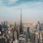 Security control room at Burj Khalifa featuring integrated video wall management and real-time monitoring systems.