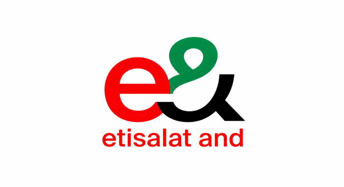 e& corporate logo representing the launch of the OneWork sovereign collaboration platform in the UAE.