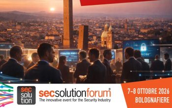 Visitors attend secsolutionforum 2026 at BolognaFiere, Italy's leading event for physical and cybersecurity professionals.