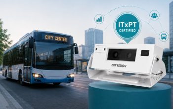 Hikvision Dual-Lens Passenger Counting Camera certified to the ITxPT standard for public transport.