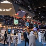 Visitors at the ISNR 2026 national security exhibition in Abu Dhabi.