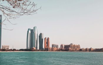 Abu Dhabi waterfront where autonomous maritime monitoring systems are being developed
