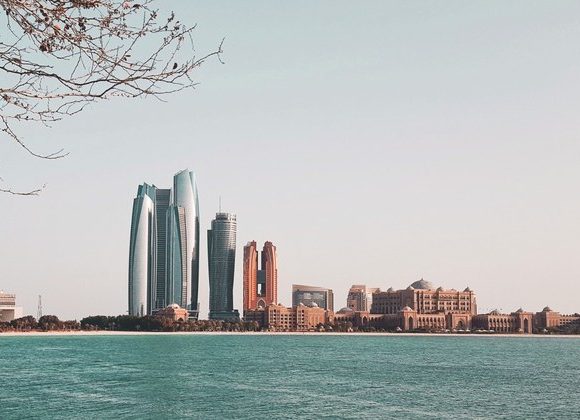 Abu Dhabi waterfront where autonomous maritime monitoring systems are being developed