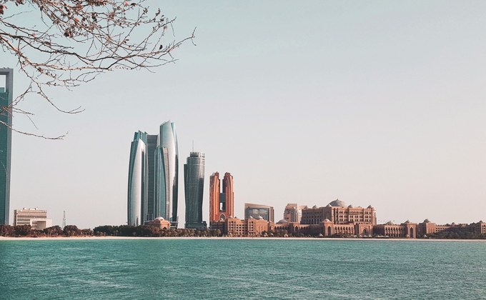 Abu Dhabi waterfront where autonomous maritime monitoring systems are being developed