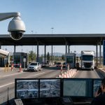 AI-powered border security checkpoint with CCTV surveillance