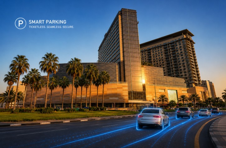 Al Ghurair Centre in Dubai with smart parking and ANPR illustration
