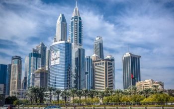 Dubai business district representing Gallagher Security’s Middle East expansion