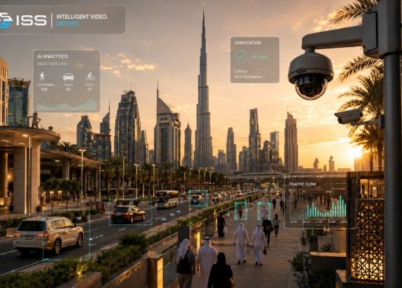 ISS AI video analytics and surveillance technology in Dubai following Dubai AI Seal recognition