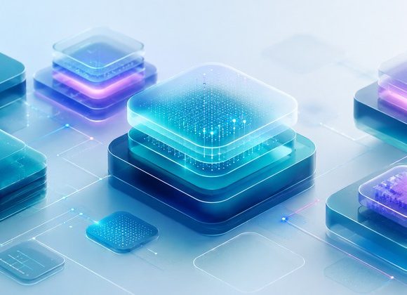 bstract cybersecurity illustration representing data breach costs and AI security in the Middle East