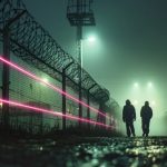 Data center perimeter protected by laser-based intrusion detection