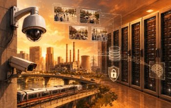 Video surveillance cameras connected to data center storage infrastructure in a smart city environment