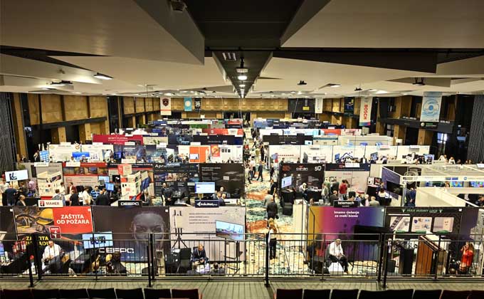 Exhibition floor at Adria Security Summit