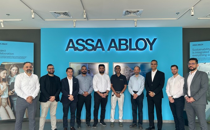 ASSA ABLOY and Emirates Green Building Council representatives in Dubai