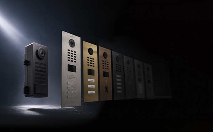 DoorBird D22x video intercom series in multiple finishes