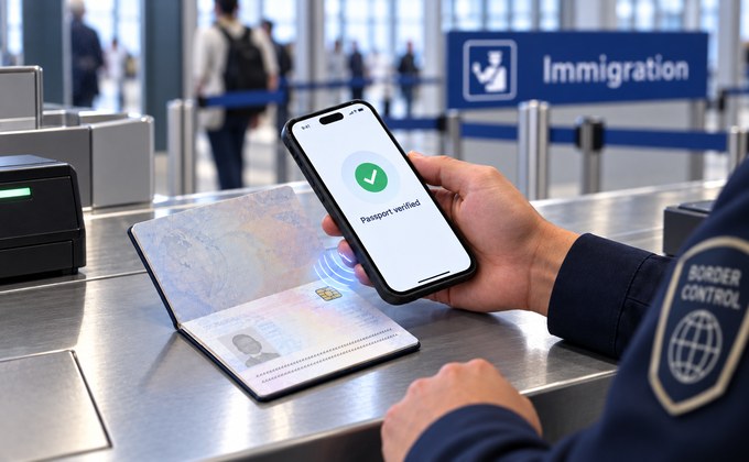 NFC passport verification for foreign nationals in Egypt