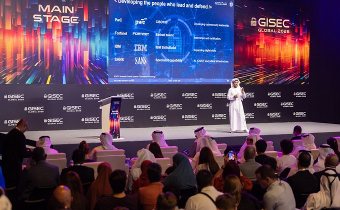 GISEC Global 2026 main stage session on cybersecurity and critical infrastructure in Dubai