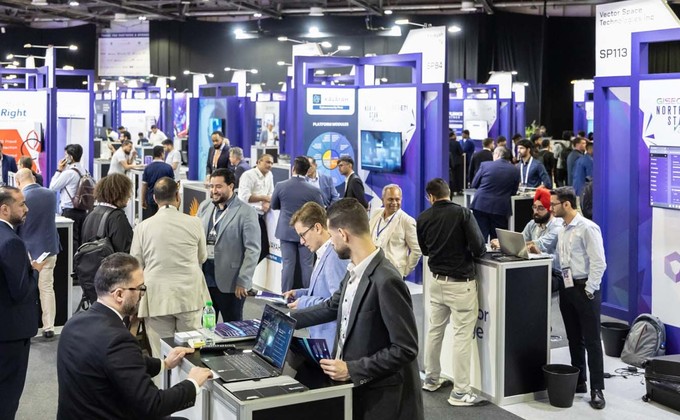 GISEC Global exhibition floor in Dubai