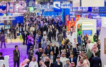 Visitors at LEAP 2025 technology event in Riyadh