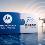 Motorola Solutions and D-Fend Solutions acquisition illustration with drone